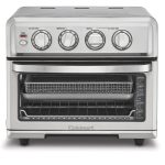 Cuisinart Air Fryer + Convection Toaster Oven, 8-1 Oven with Bake, Grill, Broil & Warm Options, Stainless Steel, TOA-70