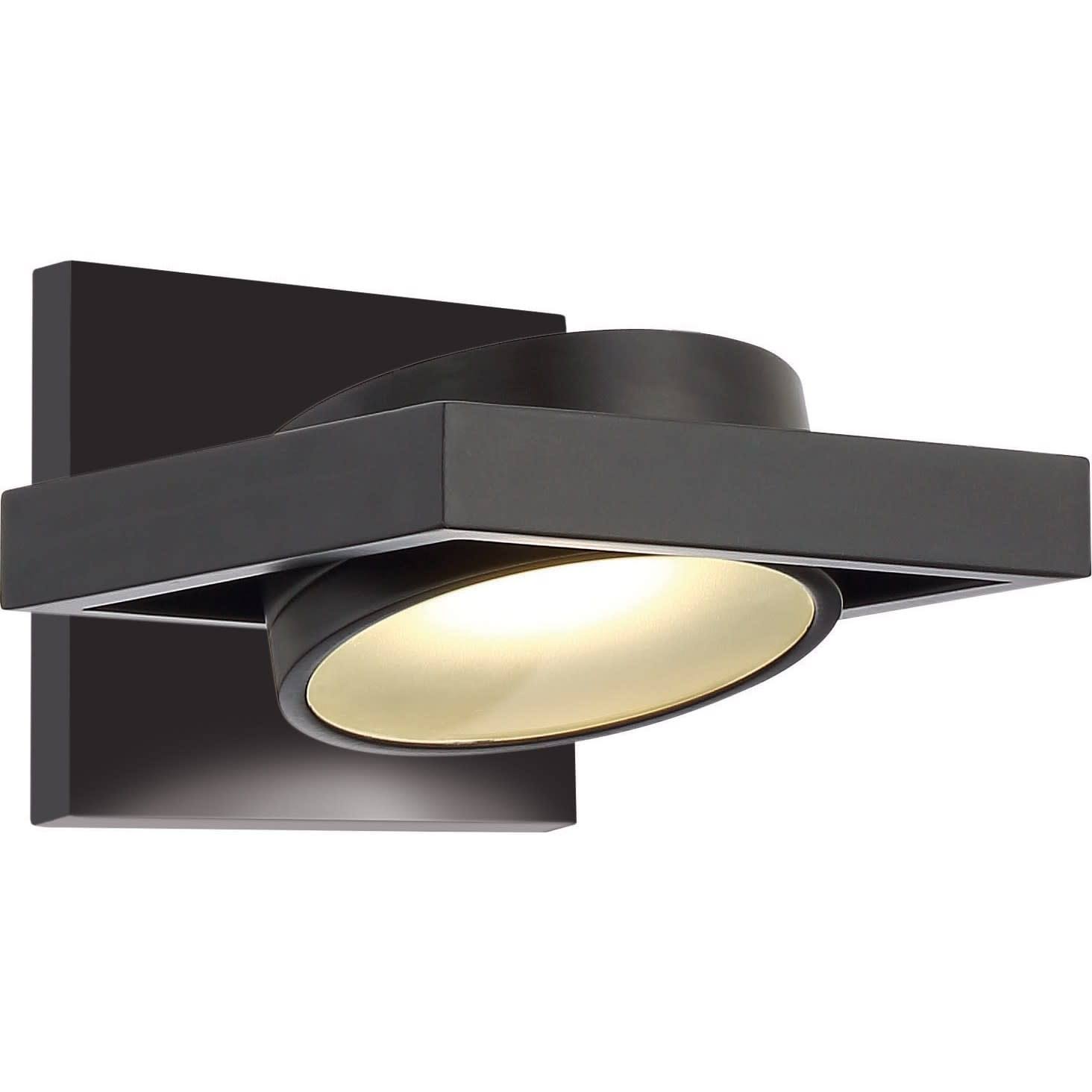 694e6aeaf149f570fa2d51ae061c1dd47f162741d1a720bb3fb4a654b266343a.jpg Nuvo Lighting Hawk LED Wall Sconce, Black - Image 1