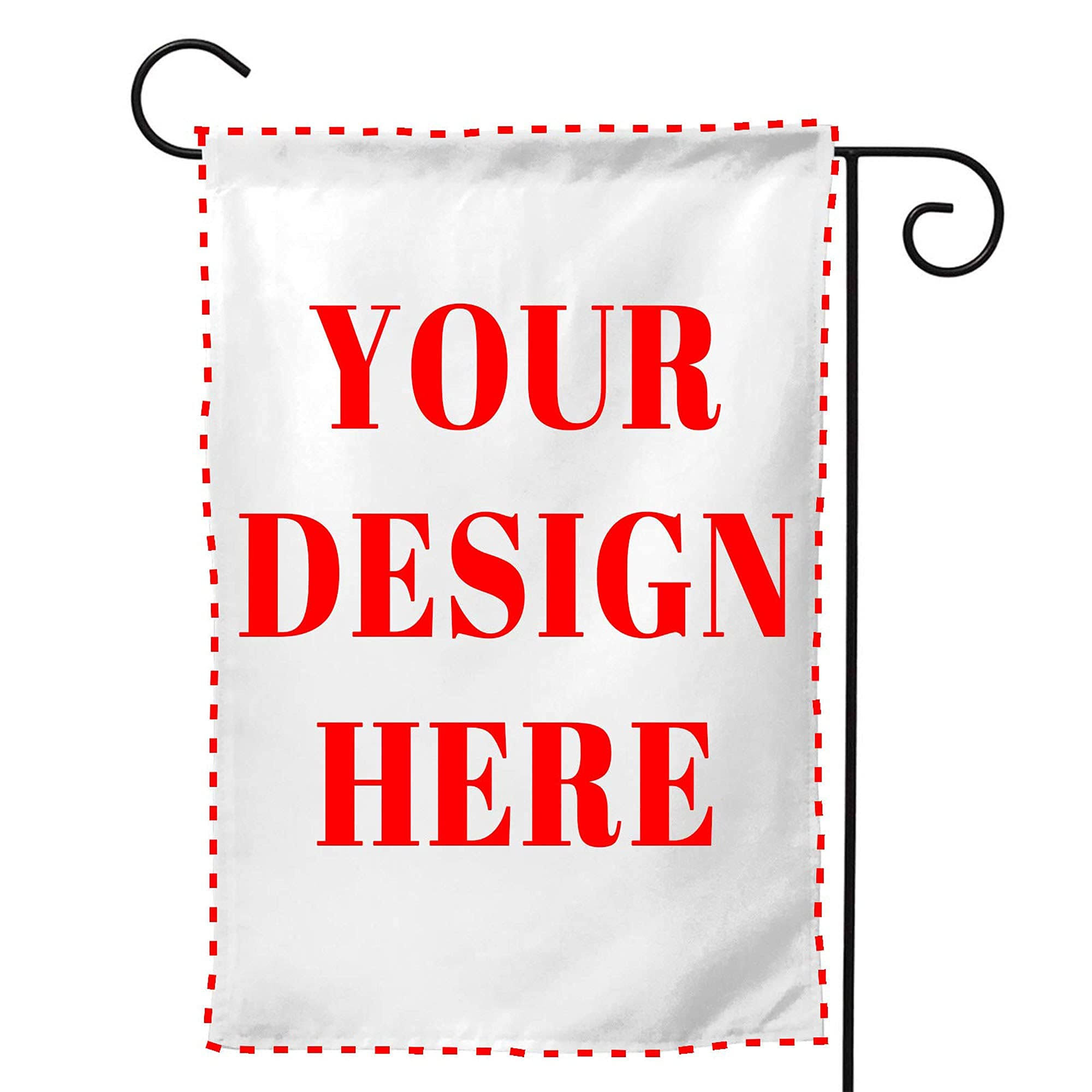 699c1db9bb075726911f309a56c5e08b6138d4508d4a0c121efc23ce326d102b.jpg Custom Garden Flag, Personalized Yard Flags Decor, Add Your Own Picture/Text House Lawn Banner Double Sided Home Wall Decoration 12.5"x18" - Image 1