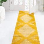Kai 8 ft Runner Yellow Geometric Area Rug