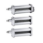 Nevku Pasta Maker Attachments Set for All KitchenAid Stand Mixer, Including Pasta Sheet Roller, Spaghetti Cutter, Fettuccine Cutter