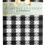 Newbridge Bistro Tavern Check Vinyl Flannel Backed Tablecloth - Cafe Checkered Indoor/Outdoor Vinyl Picnic, BBQ and Dining Tablecloth - 60? x 102?
