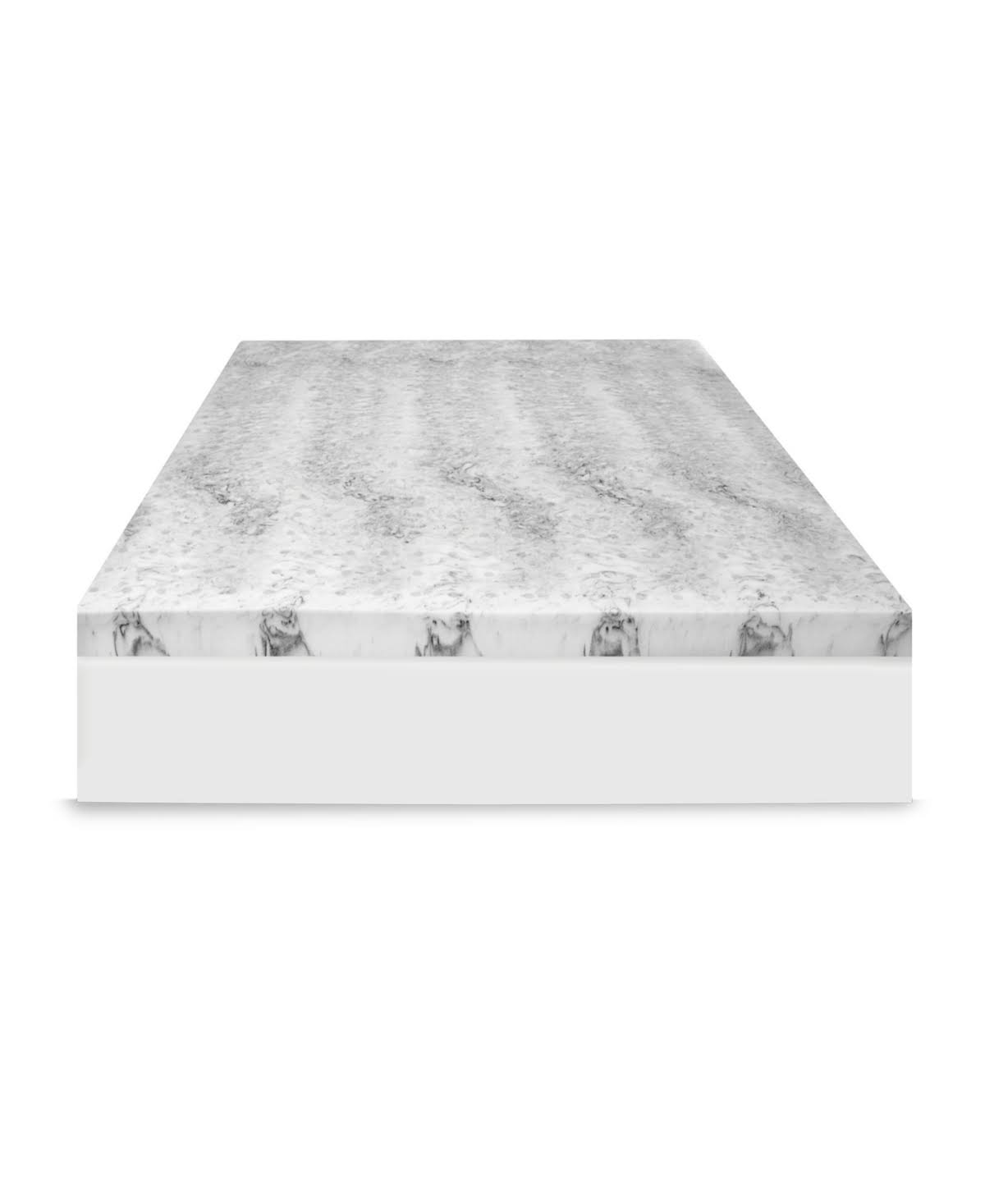 69dd75792da0d4888321e0dfbff2abb39371733d6cb8fafd9f6e7707b9a35392.jpg SensorPEDIC 4" Bamboo Charcoal Infused Memory Foam Mattress Topper Twin - Image 1