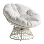 OSP Home Furnishings Wicker Papasan Chair with 360 - Degree Swivel, 40�?w x 36�?d