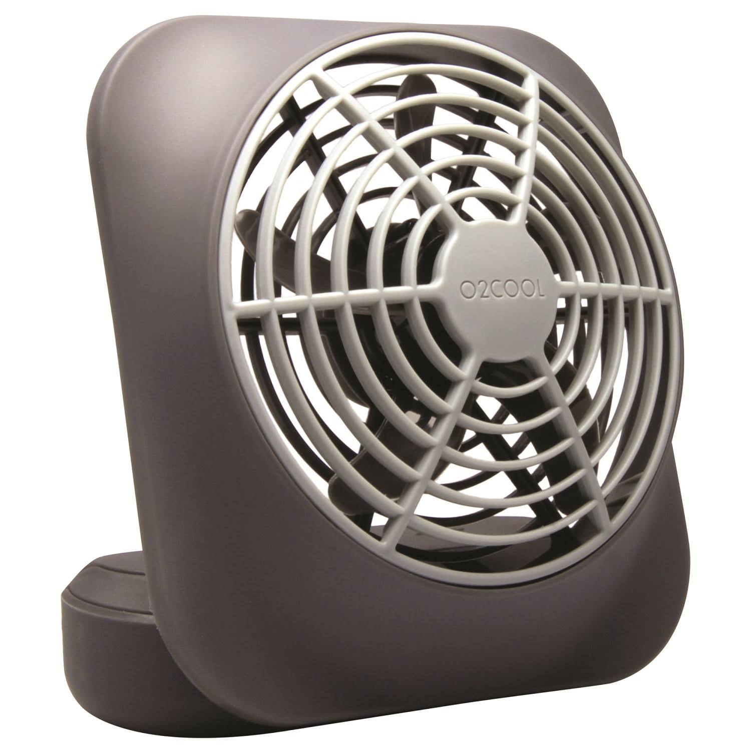 69f0a51164c76cc84d5adffd09bb8e20b6e0b3e74e4b2c1e62ecb20eb5b4d279.jpg O2cool 5 inch Portable Volcano Fan, Gray - Image 1
