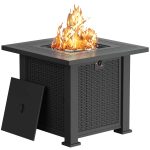 Devoko 28" Square 50000 BTU Propane Fire Pit Table