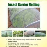 Agfabric 6.5'x20' Bug Net Insect Bird Netting, Garden Netting Protect Plants Fruits Flowers Against Bugs, Birds & Squirrels