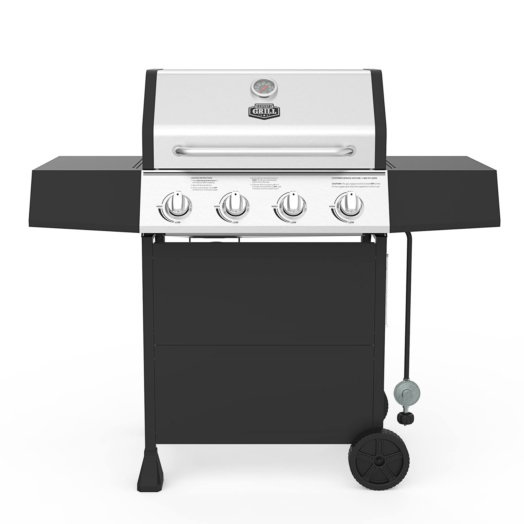 6a4ea07d735536d3e28c8ccd5f708bb08c52956d19a01445bb8ca316670cdf53.jpg Expert Grill 4 Burner Propane GAS Grill - Image 1