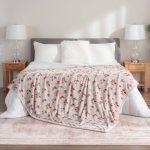 Berkshire Blanket-Classic Heavyweight Soft Printed VelvetLoft Plush Blanket, Full/Queen Size Soft Fuzzy Warm Blanket for Couch Sofa Bed, Mushroom