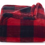 Throw Blanket Plush Super Soft and Cozy Oversized 60 x 72 (Red Buffalo Check)
