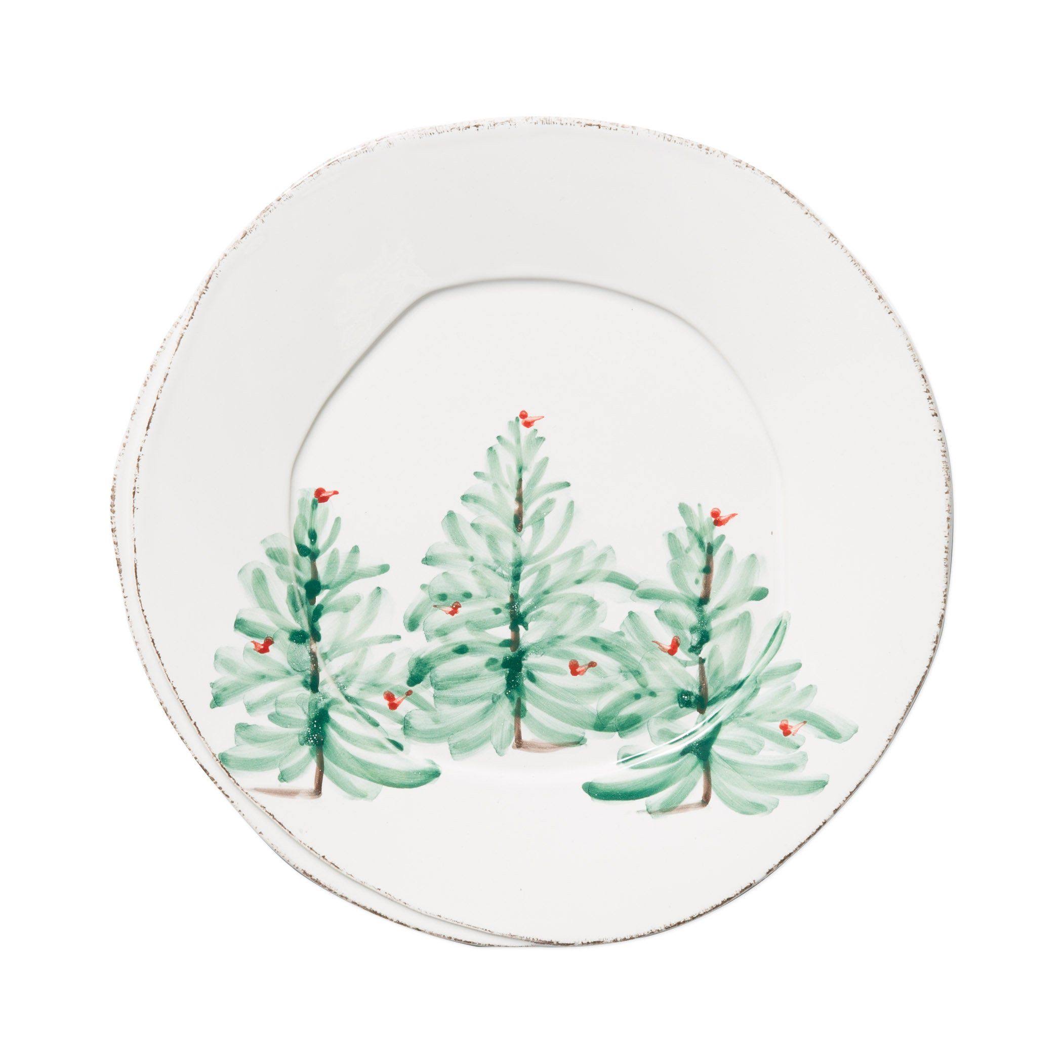 6a9b85e8bf52b2b9a02a223da94cc75db1f693f5c9b59f2d74fa8dd1417b7f2b.jpg VIETRI Lastra Holiday 10.5" Dinner Plate Over - Image 1