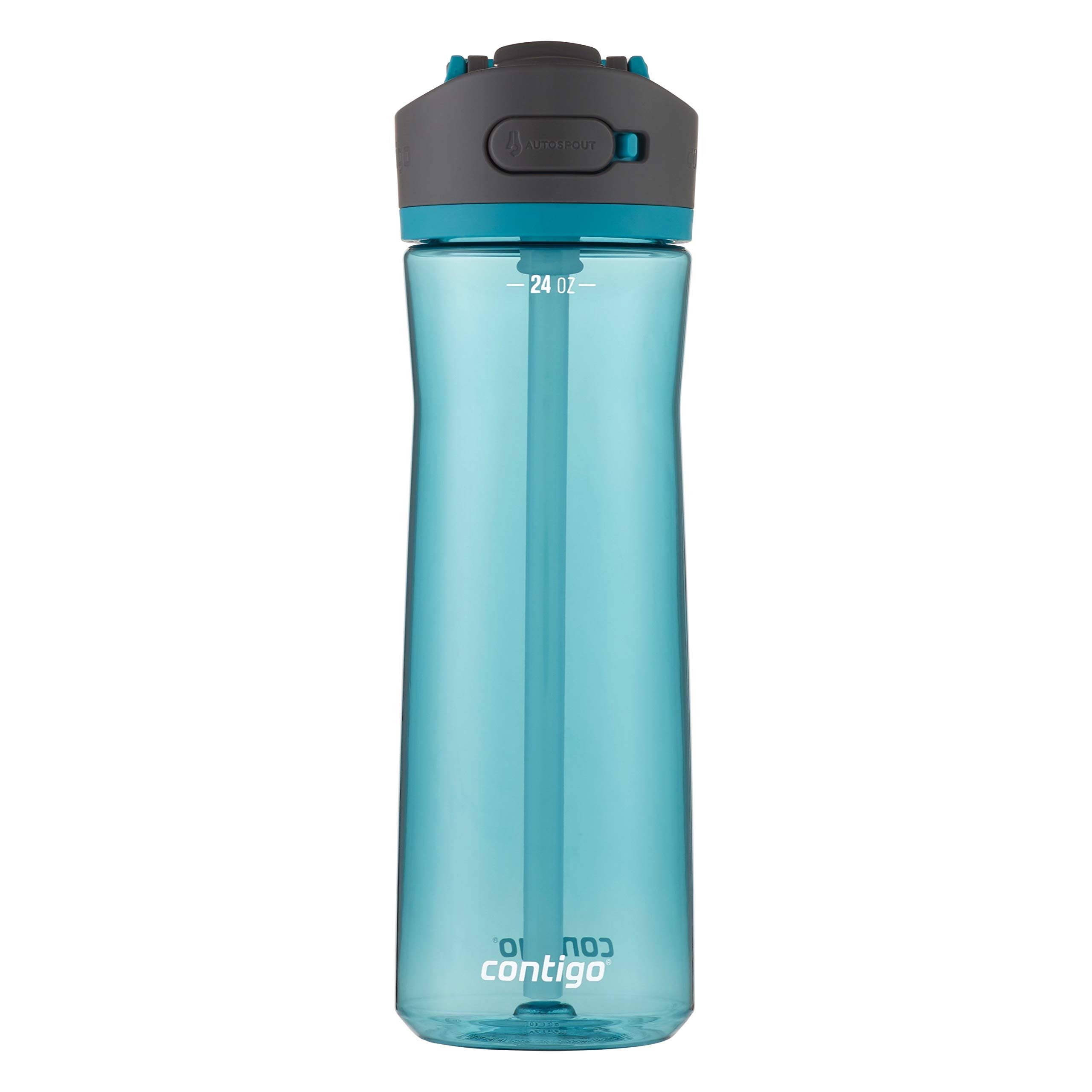 6aa0bd302f4a2183ae966f64429f4b16902c997393576ab12c36b74a5806d402.jpg Contigo Water Bottle, Ashland 2.0, Juniper, 24 Ounces - Image 1