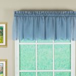 Emelia Voile Sheer Window Collection - Wedge Blue Window Valance