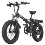 Electric Bike 20" Fat Tire Ebike 750W 48V 14AH Mountain Cycling 19.8MPH Foldable Ebikes