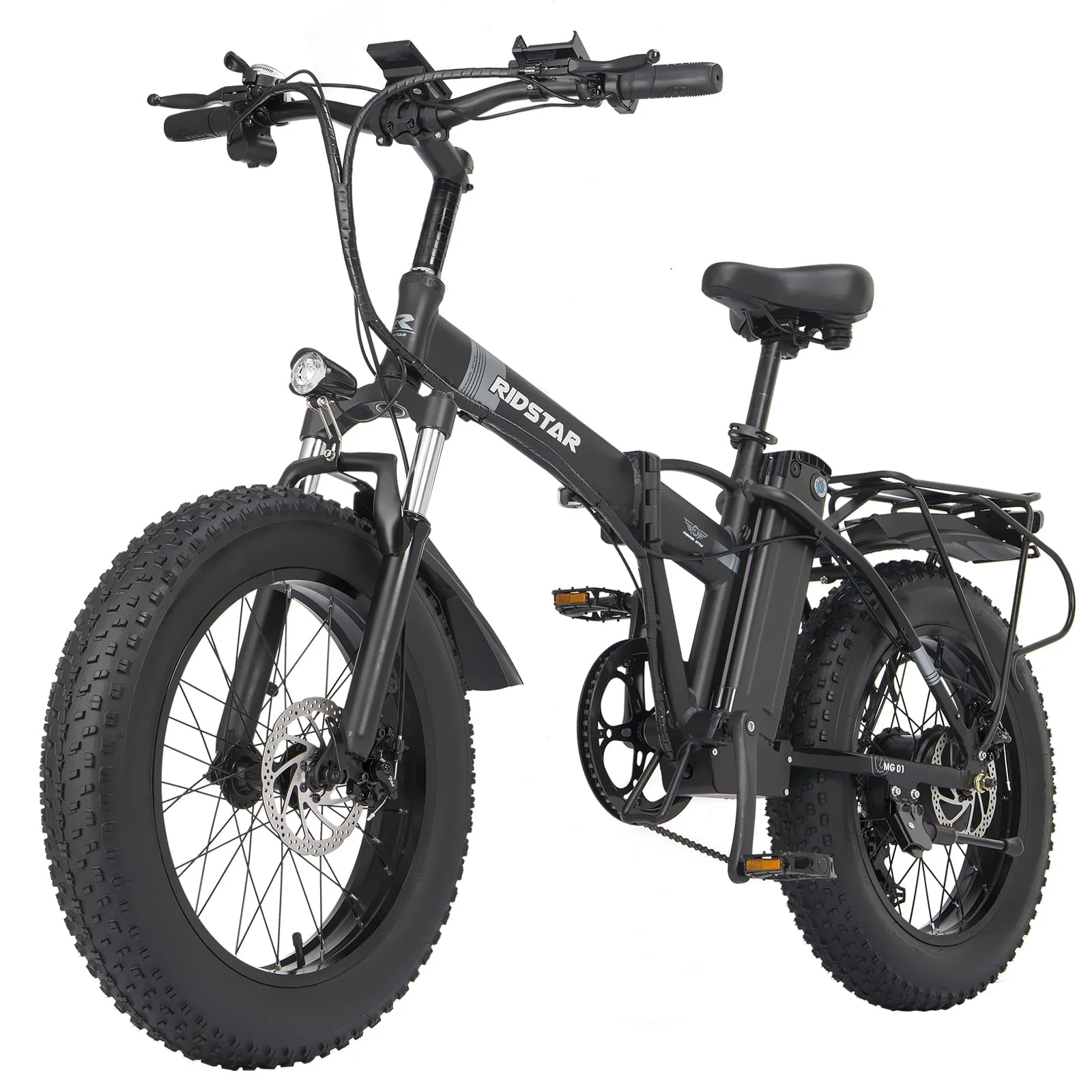 6abbab83b8f171f358ca9ee4da0ac96e7cf66b87c323528ab164d997db0811df.webp Electric Bike 20" Fat Tire Ebike 750W 48V 14AH Mountain Cycling 19.8MPH Foldable Ebikes - Image 1
