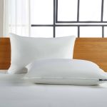 Serta White Goose Feather and Down Fiber Back Sleeper Pillow 2-Pack - Jumbo