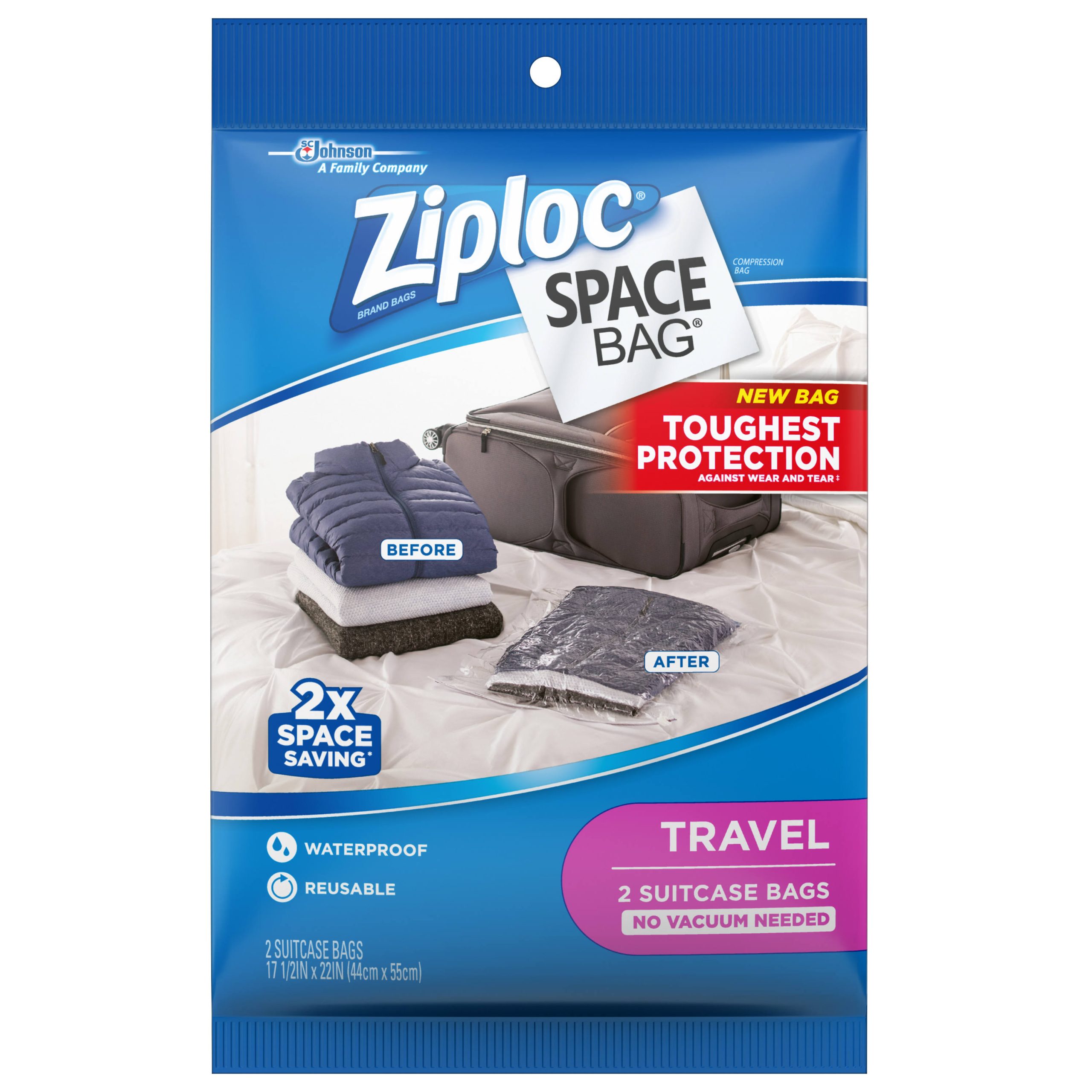 6ad37cfbfcb50693df22adc5c80c1ce448ccc69d7d0695c8adbbc2e2294561e9.jpg Ziploc Space Bags Travel Bag for - Image 1