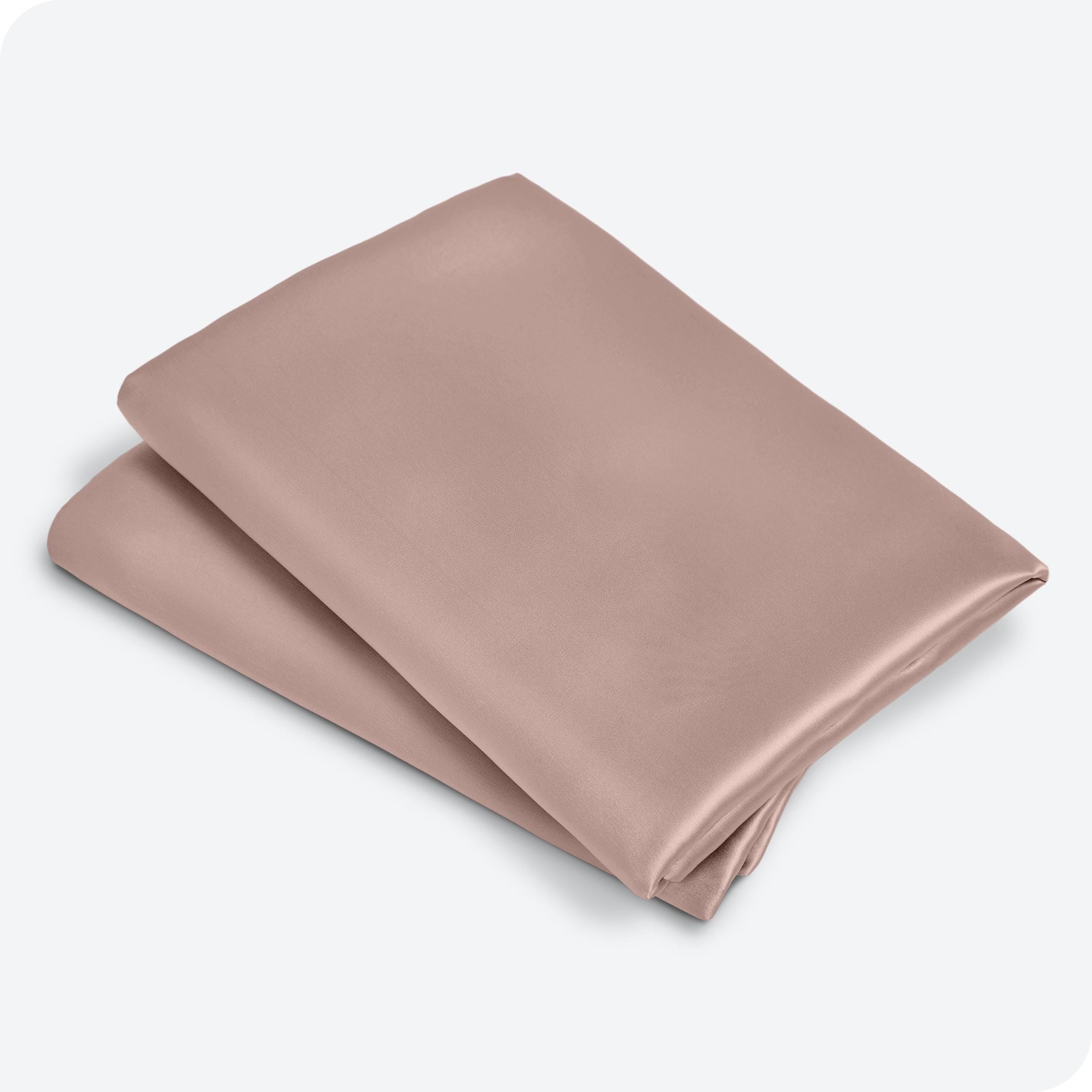 6ae60c7765fe4f73751b8b8cfb9445b8fec33e56a0f2dba1eb281d7a6c103ad3.jpg Bare Home | Satin Pillowcase Set King / Blush - Image 1