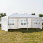10 x 20 ft Patio Canopy Tent Heavy Duty Gazebo Pavilion Outdoor Party Commercial Instant Tents Impact Canopies with 4 Sidewalls, Men's, Size: 10' x 20