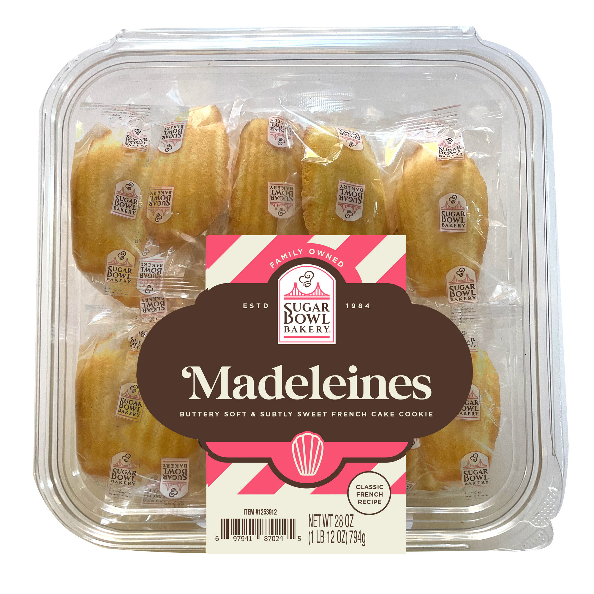 6b88aba32b8ac4b4507868f81b512c2f3eae09ca4abd1b3b0dd19ec03b4a214e.jpg Sugar Bowl Bakery, Madeleine Cookies, 1 oz, 28 - Count - Image 1