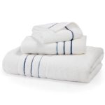 Hotel Collection Ultimate Borderline Bath Towel 30 x 56 Blue Midnight