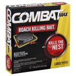 Combat Max Roach Killing Bait, Child-Resistant Bait Stations - 8 bait stations, 0.49 oz