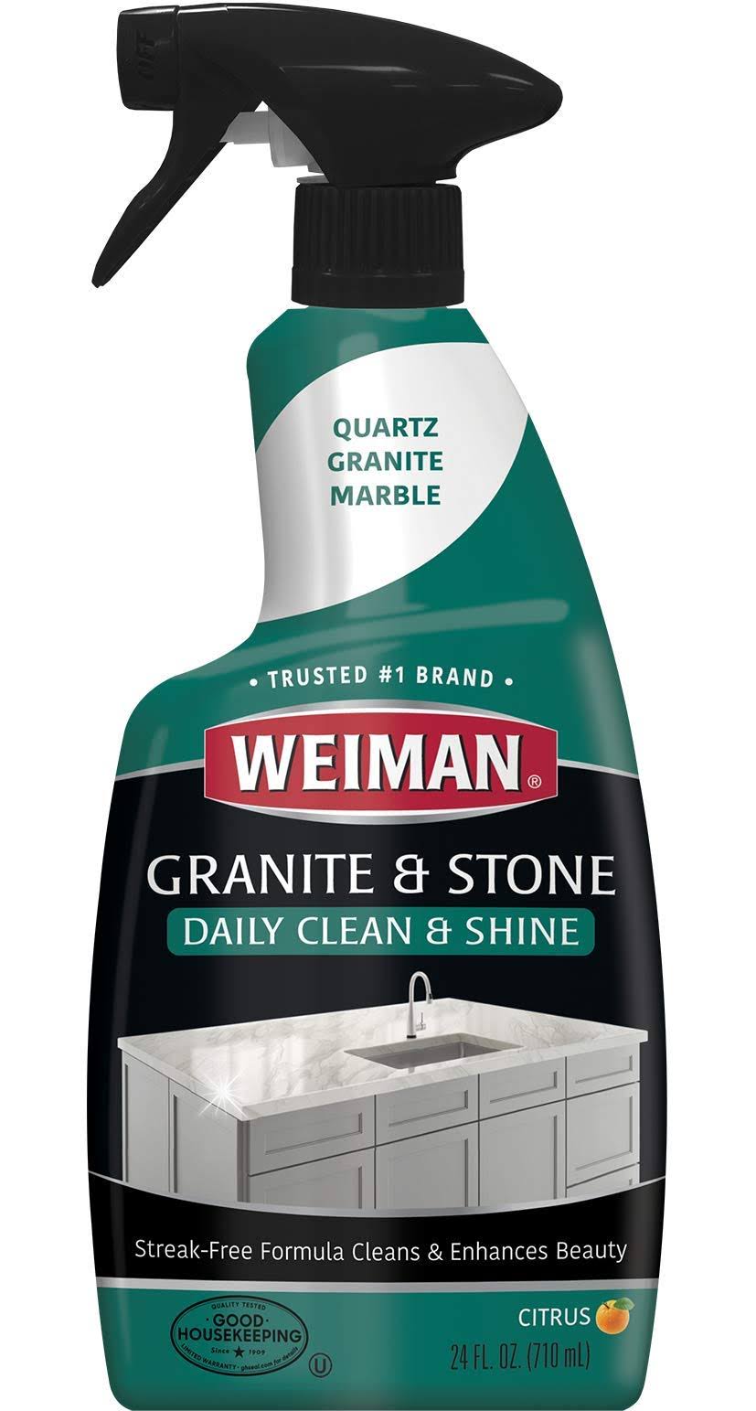 6b9fc9dbedfce4b7b7d12c11147e59cec06859702e87bf4dee8dbab36349b879.jpg Weiman Granite & Stone Daily Clean & Shine With Disinfectant - 24 oz - Image 1