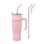 40oz. Tumbler with Handle Pastel Pink | Boscov's