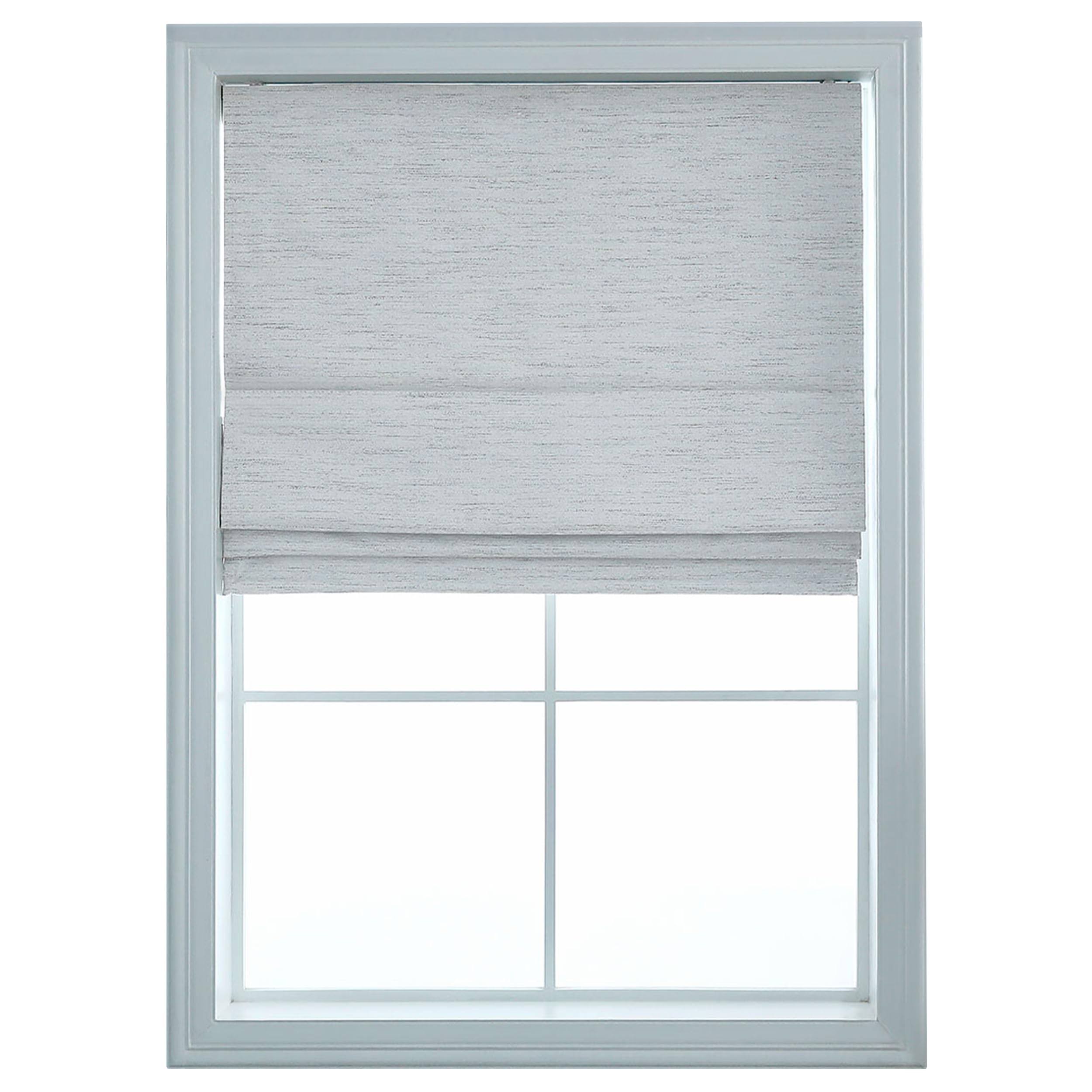 6c40a5901c474cac168424ffc923ce17fab92755885f53b33d90e662332ee1b2.jpg Belmar Washable Cordless 100% Blackout Woven Fabric Roman Shades for Windows Pull-Down Blind for Home, Bedroom, Living Room, Kitchen, Two Tone Color - Image 1
