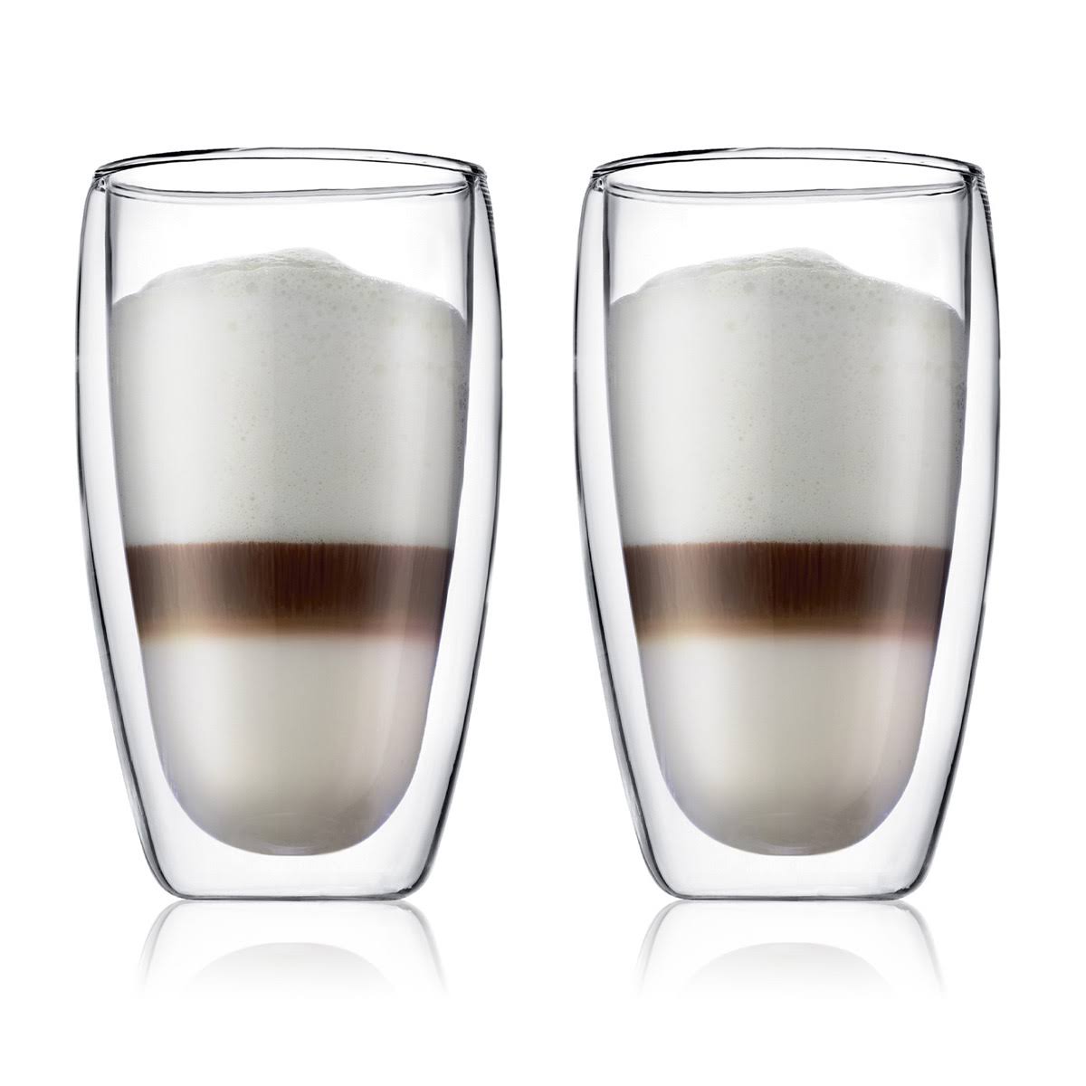 6c45840b55c1992c3a6161409429db3dc9f20e7fe72f3aed6fd714b0a0ffdcc2.jpg Bodum 2pc Pavina Double Wall 15oz Drinking Glasses - Image 1