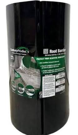 Century 18 inch X 10' 60mil Dual Purpose Root Barrier Rolls, Black