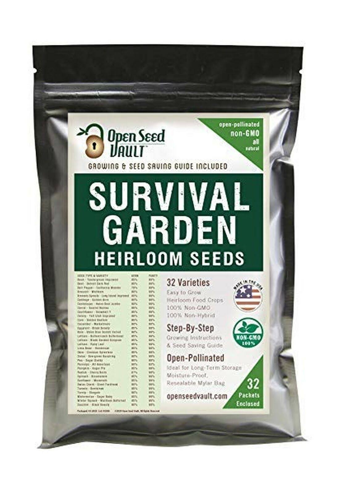 6c8311bb55335c93d2db264cfc6dc8a2f20c17377a522fe9dca643fb84fad088.jpg 15,000 Non GMO Heirloom Natural Vegetable Seeds, Survival Garden 32 Variety Pack - Image 1
