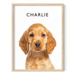 Create Your Own Customize Poster of Pet Portrait or Landscape - Custom Posters Upload Images of Cat & Dog Art, Customized Dog Pictures Wall Decor,