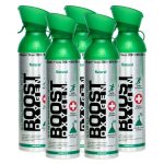 Boost Oxygen Natural Portable 10 Liter Pure Canned Oxygen, Flavorless (5 Pack)