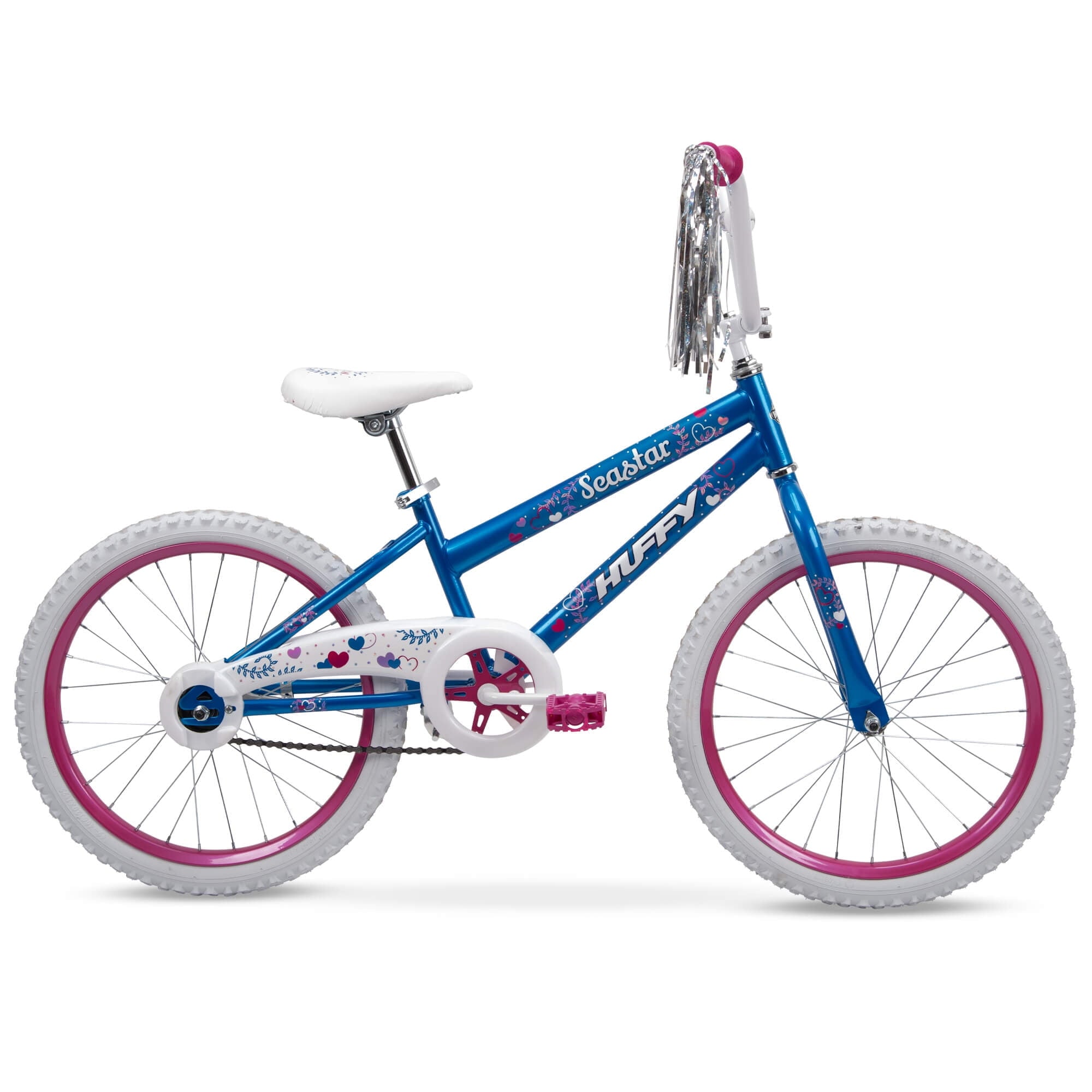 6cc7aff175127a6655004f815d68823c26f2bf8d7928fb075bfd10e6db61a9e6.jpg 20 in. Sea Star Girl Kids Bike. Blue and Pink - Image 1
