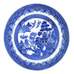 Churchill Blue Willow Fine China Earthenware Salad Plate 8" Set of 6, Made in England