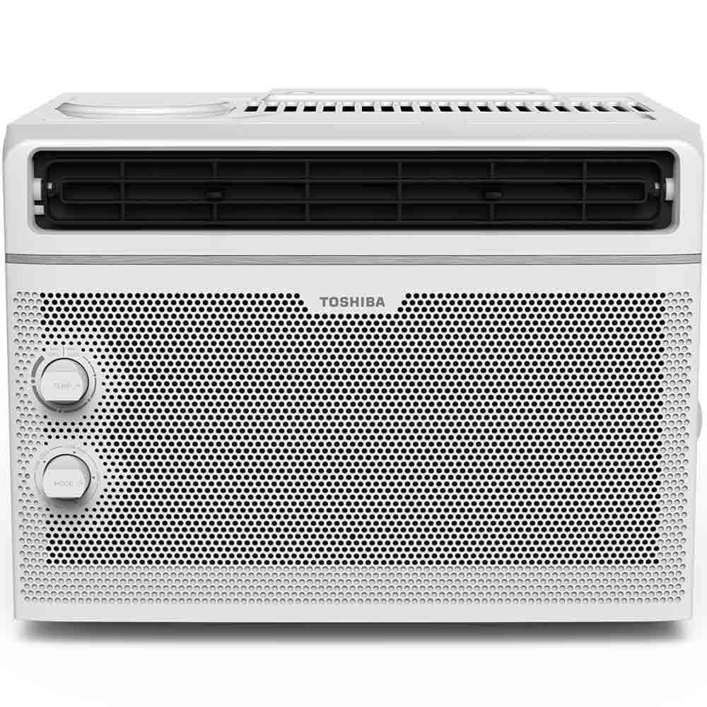 6cdd3e498f2e859a9d308d5900d0a44e33cc092855b9b8e895b62382650e9b55.jpg Toshiba 5,000 BTU 115-Volt Window Air Conditioner in White - Image 1