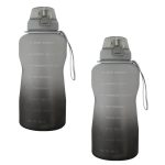 You Got This Living Motivational Water Bottle with Straw & Handle,One Gallon Water Bottle 128 oz/3.8L,Reusable Water Jug, Achieve All-Day Hydration