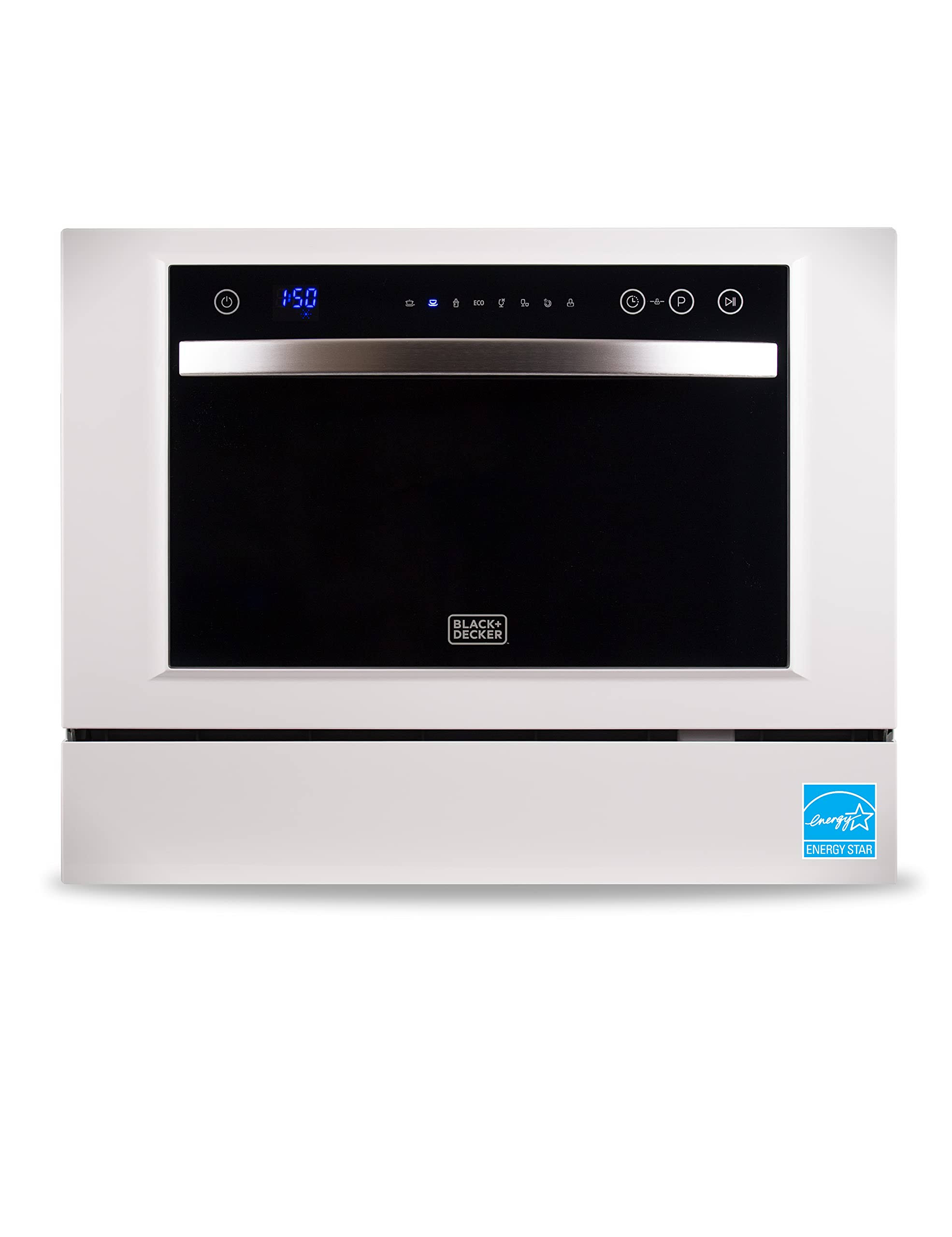 6d28b2dd8f4b7cb6b252c80eeda4e7ad9125e6287a9e586768cb8888ca613bb3.jpg Black+decker BCD6W Compact Countertop Dishwasher - Image 1