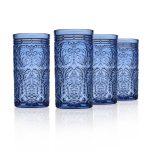 Godinger Jax Highball Glasses, Set of 4 - Blue