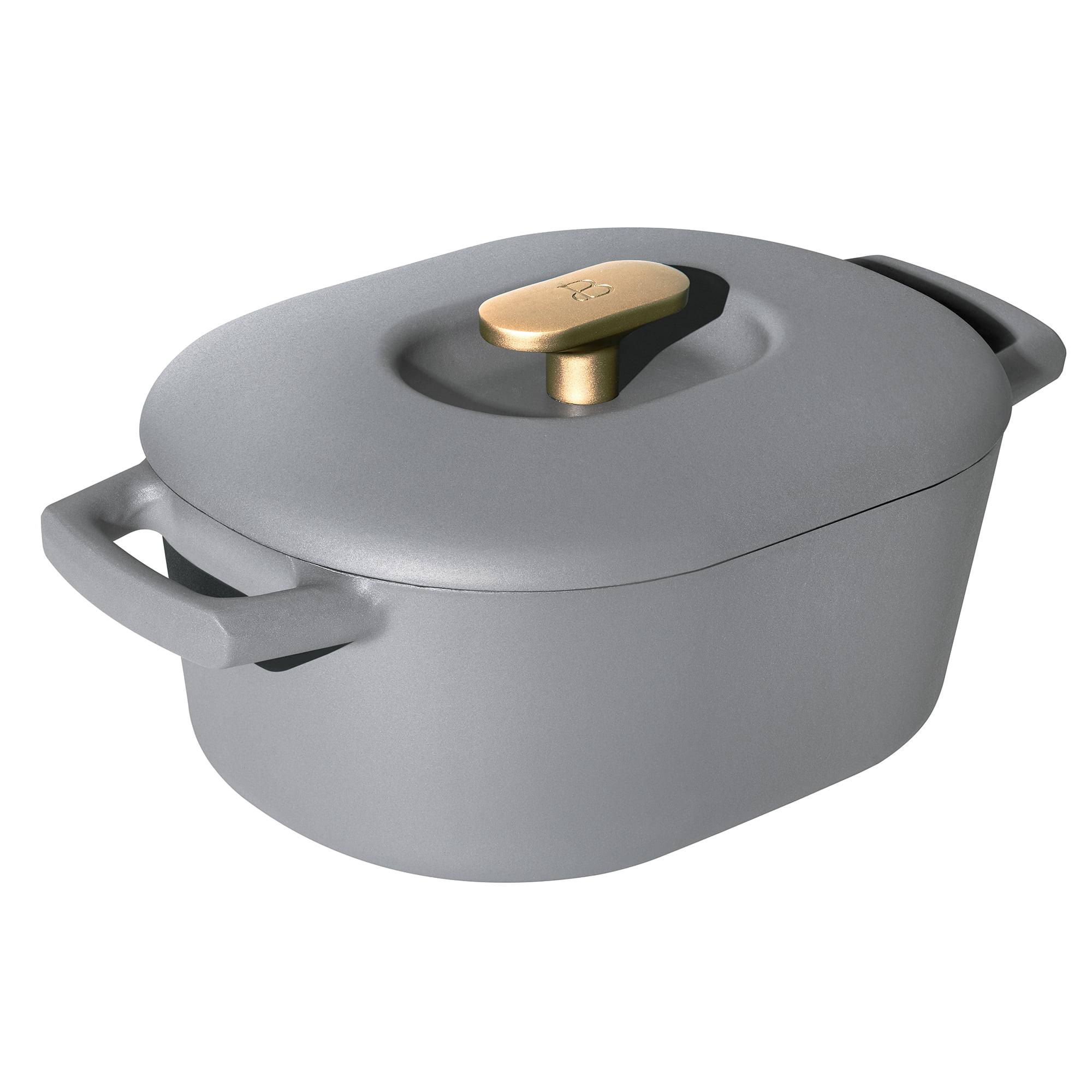 6d5e3fb22023dc96aae07f027f5ab462da76c7b6b85bc1e82417793c4c6788f2.jpg Beautiful 6QT Enamel Dutch Oven, Grey Smoke - Image 1