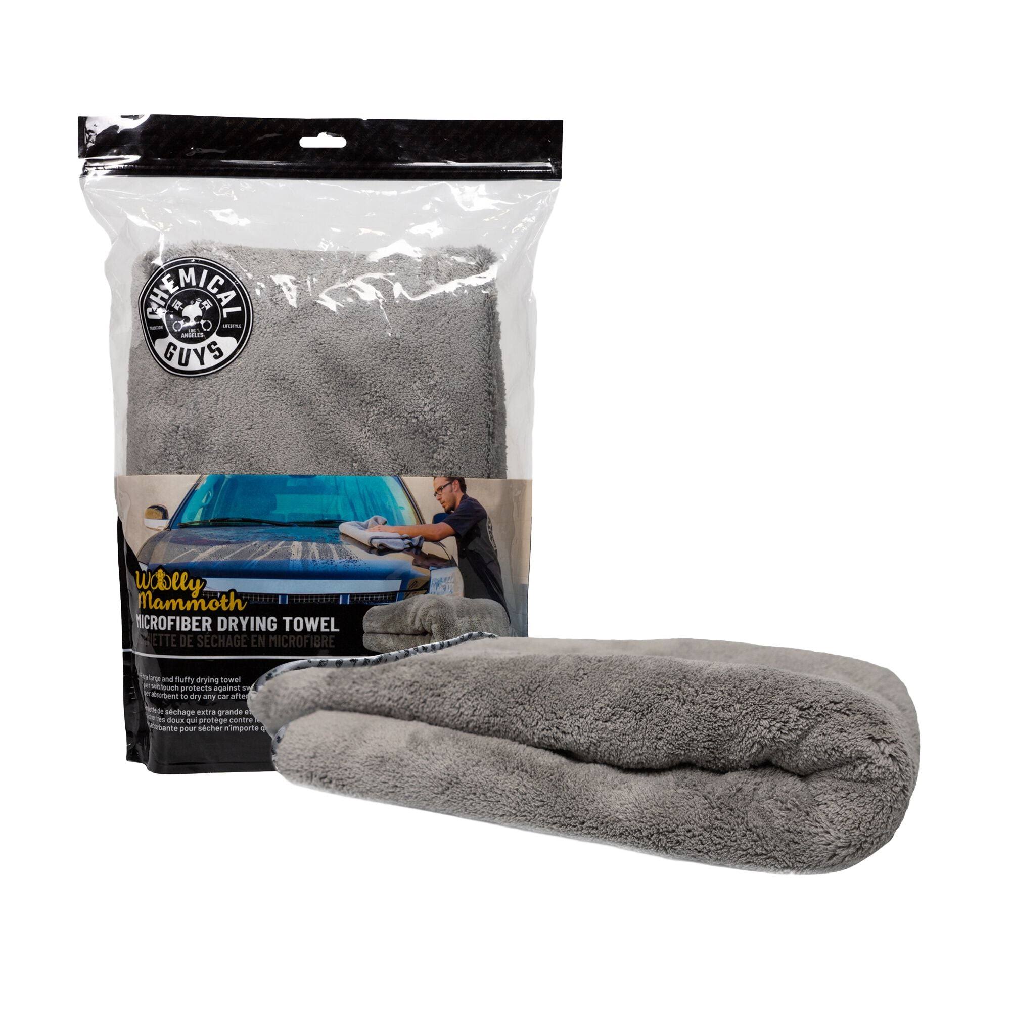6d7227a84a41a9a33cf5be3f55dbd49a4dda246894fa959934151c4e7d87b2d2.jpg Chemical Guys Woolly Mammoth Microfiber Dryer Towel - 36in x 25in - Image 1