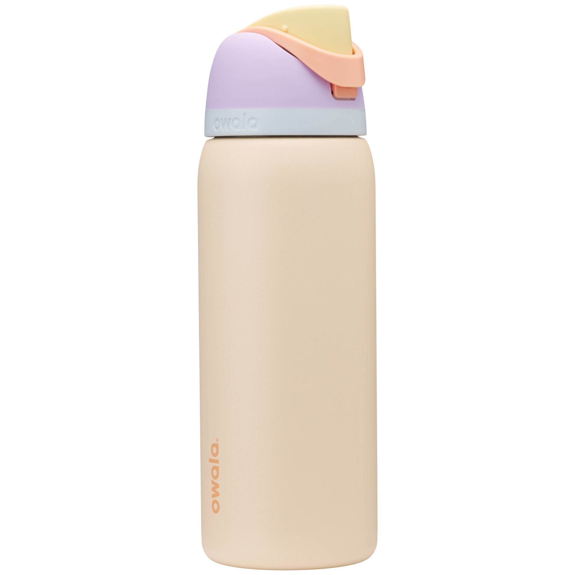 6d94efe9ca077a313217221790b2264f094bd93450a57de24421efe86170d8f3.jpg Owala FreeSip 32oz Stainless Steel Water Bottle - Sandy Shores - Image 1