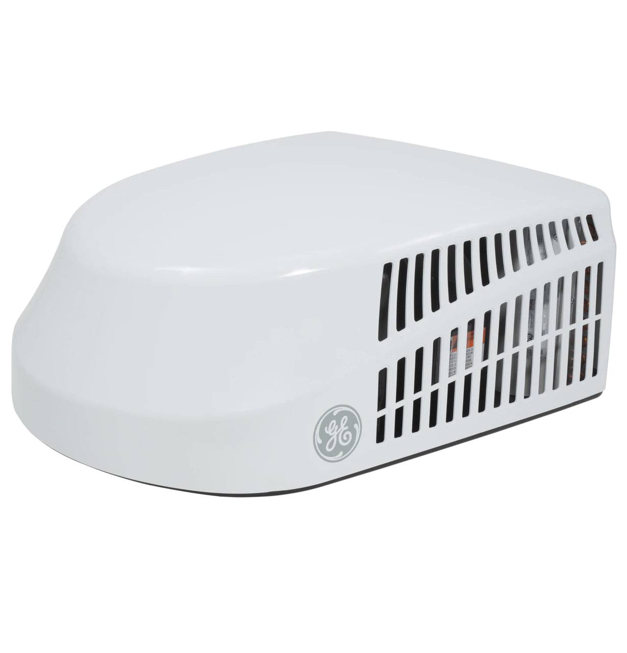 6da1c6816d575b689fd902eff22284700d0fdd19f1a03e68bec0200f8a174625.jpg GE Appliances High-Efficiency RV Air Conditioner - 13,500 BTU - White - Image 1