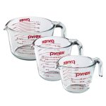 Pyrex 3-Piece Glass Measuring Cup Set