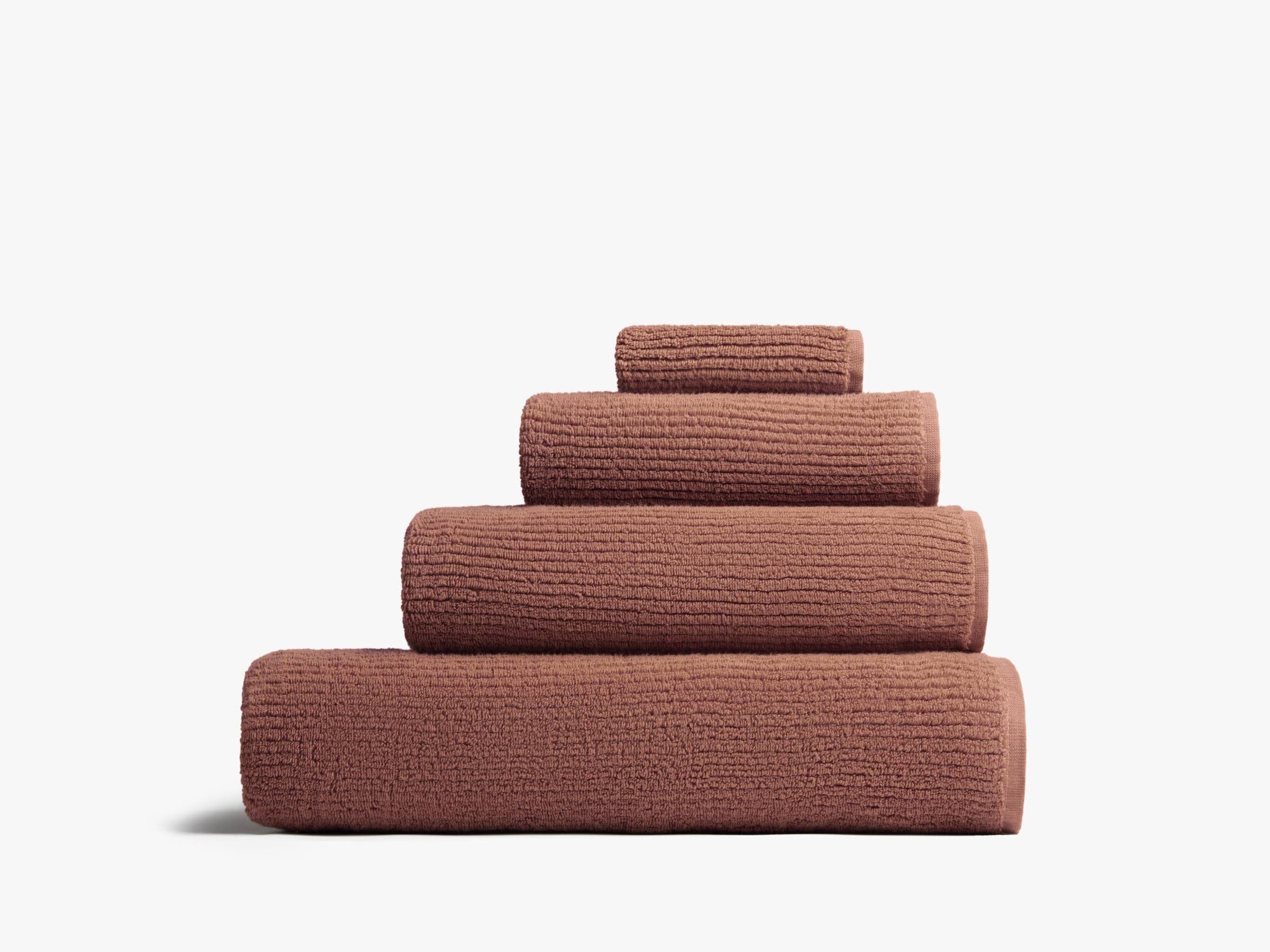 6dc83624fc17412972a8b8ad72dbe603d90f75309bd45e192e936480b37730cd.jpg Parachute Soft Rib Bath Towel - Clay - Image 1