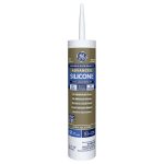 GE Advanced 10.1 oz. White Exterior/Interior Silicone 2-Window and Door Sealant (Case of 12)