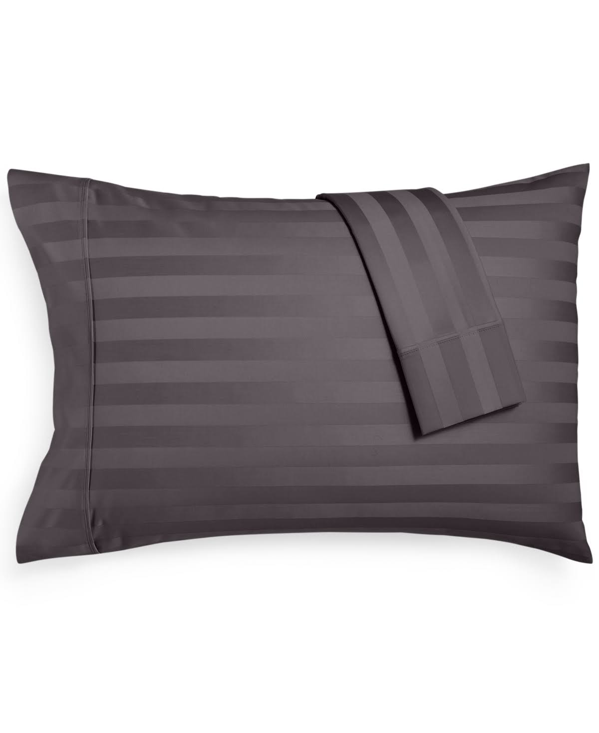 AQ Textiles Bergen Stripe 4-pc. California King Extra Deep Pocket Sheet Set, 1000 Thread Count 100% Certified Egyptian Cotton - Dark Grey