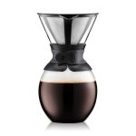 Bodum Pour Over Coffee Maker with Permanent Stainless Steel Filter, 12 Cup, 1.5 L, 51 oz Black