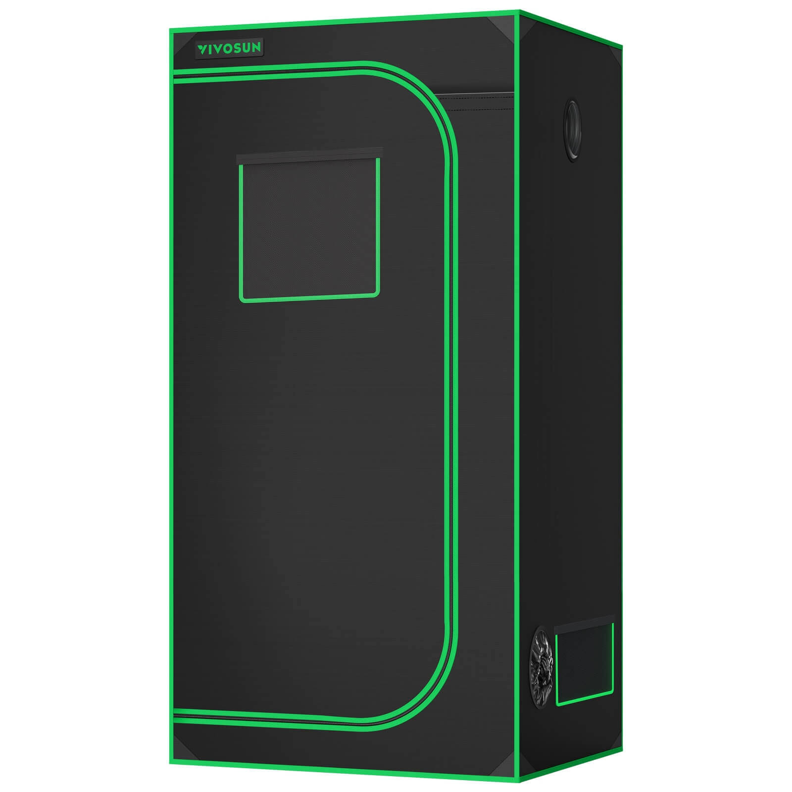 6deabd8245b016cf63cc579ac5db9ac8f7442fbbcb034440080d15e75f49b878.jpg 3x3 Grow Tent, 2-4 Plants Indoor Grow Room 36"x36"x72" - Image 1